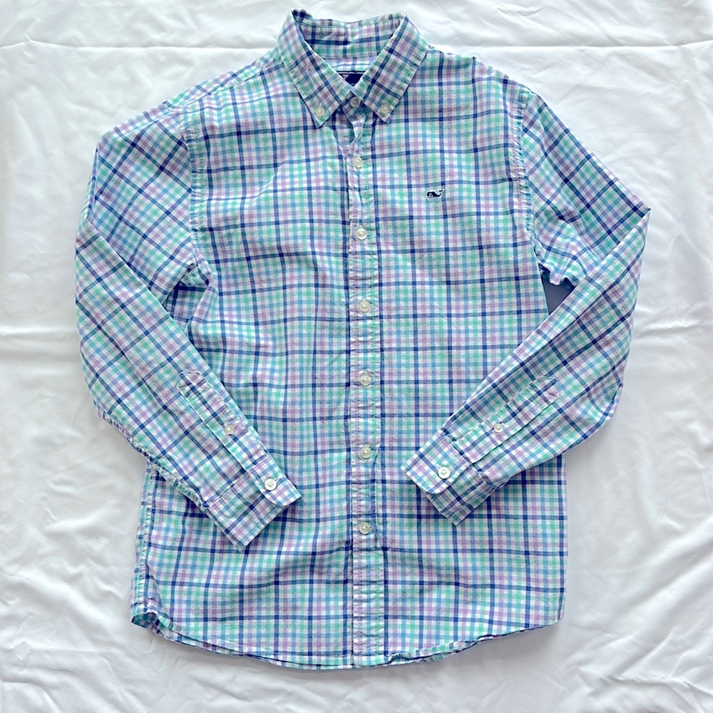 Vineyard Vines Boys Whale Shirt Size Medium (12-14)